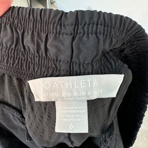 Black Athleta Textured Brooklyn Jogger